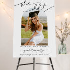 Modern Graduation Photo Welcome Sign