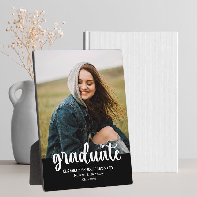 Modern Graduation Photo with White Writing Plaque (Creator Uploaded)