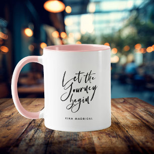 Modern Graduation Script Congrats Trendy Quote Mug