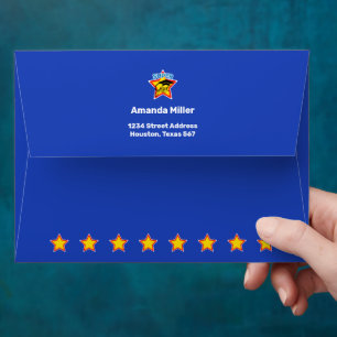 Modern Graduation Super Grad Rectangular Editable Envelope
