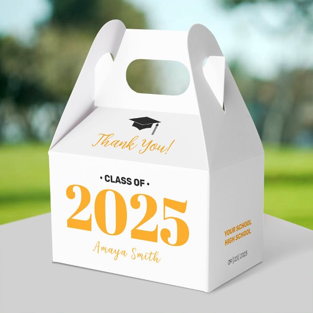 Modern Graduation Thank You Gable/Favour Box (Creator Uploaded)