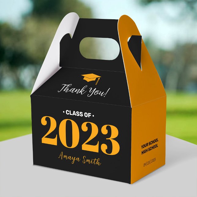 Modern Graduation Thank You Gable/Favour Box (Creator Uploaded)