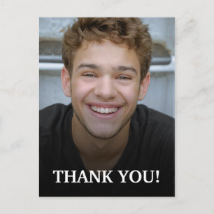 Modern Graduation Thank You Photo Postcard