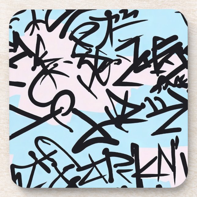 Modern Graffiti Coaster (Front)