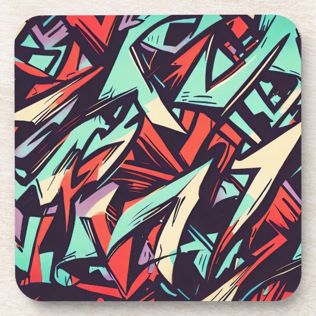 Modern Graffiti Coaster (Front)