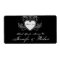 Modern Graffiti Heart Wedding Water Bottle Label