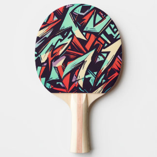 Modern Graffiti Ping Pong Paddle