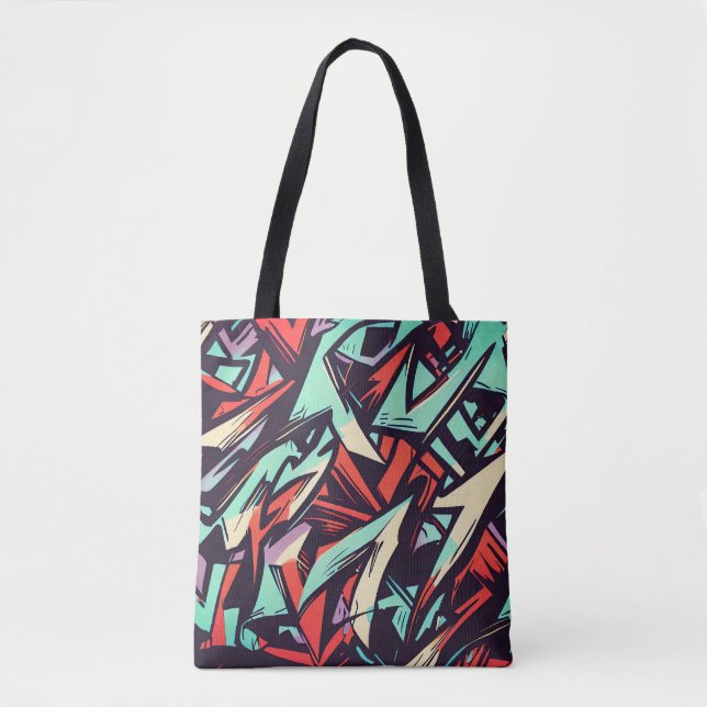 Modern Graffiti Tote Bag (Front)