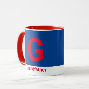 Modern Grandfather Letter Coffee Mug