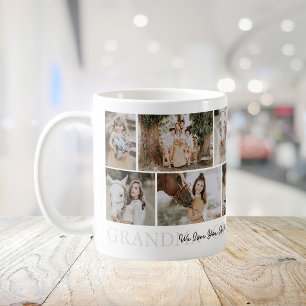 Modern Grandma 12 Photo Collage Coffee Mug