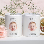 Modern Grandma Baby Face Birthday Gift For Granny  Magic Mug<br><div class="desc">Modern Grandma Baby Face Birthday Gift For Granny Magic Mug</div>