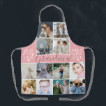Modern Grandma Photo Collage All Over Print Apron<br><div class="desc">Modern photo collage all over print apron featuring a stylish photo template, with pictures that are easily downloaded from your phone or computer, the text 'Grandma' in elegant calligraphy script and then two other quotes 'Best Cook Ever' and 'Made with Love'. Both can be customised using the template provided. Makes...</div>