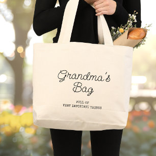 Modern Grandma's Bag Fun Typography Minimalist