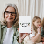 Modern Grandma's Kitchen Is Always Open Best Gift Holiday Card<br><div class="desc">Welcome to Grandma's Kitchen, where love and warmth are always on the menu! Delight your favourite grandmother with this charming gift product from Zazzle. Whether it's for Mother's Day, her birthday, or just to show appreciation, this thoughtful item is sure to bring a smile to her face.Surprise Grandma with a...</div>