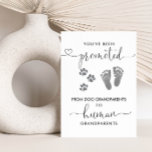 Modern Grandparents Pregnancy Announcement<br><div class="desc">Modern Grandparents Pregnancy Announcement Card</div>