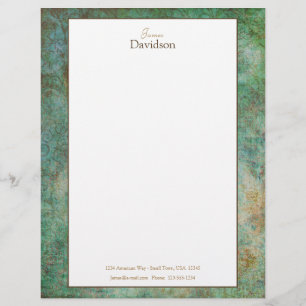 Modern Granite Stationery Custom Letterhead