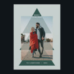 Modern graphic minimal Christmas photo Holiday Card<br><div class="desc">Modern graphic minimal Christmas photo holiday card. Bold on trend design. Part of a holiday collection.</div>