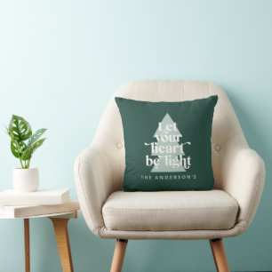Modern graphic minimal Christmas religious Cushion