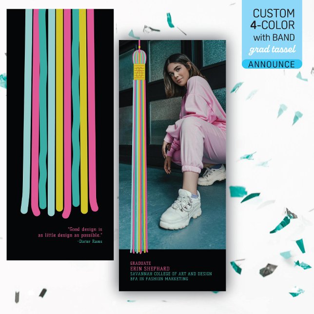 Modern Graphic Photo Graduation Announcement (Creator Uploaded)