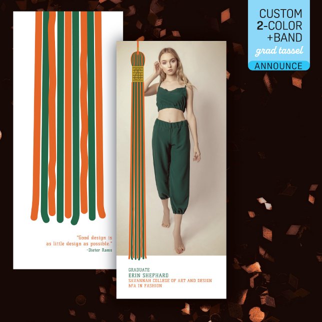 Modern Graphic Photo Graduation Announcement (Creator Uploaded)