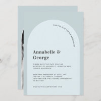 Modern graphic typography photo wedding