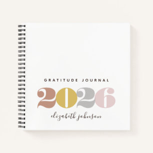 Modern Gratitude for New Year Notebook