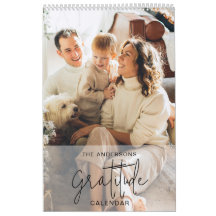Modern Gratitude Photo Calendar