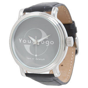 Modern Gray Business logo Minimal brand Watch