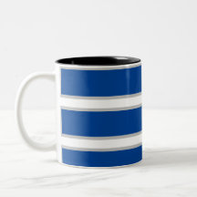 MODERN _GRAY_DEEP BLUE_ Two-Tone COFFEE MUG