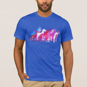 Modern Great Dane Group pinkT-Shirt T-Shirt
