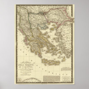 Modern Greek Islands, Albania, Macedonia Poster