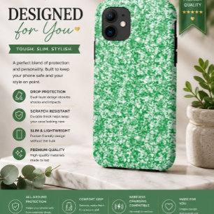 Modern Green Abstract iPhone Case