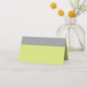 Modern Green and Grey Place Card
