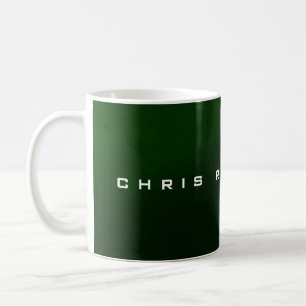 Modern Green Attractive Charming Your Name Coffee Mug