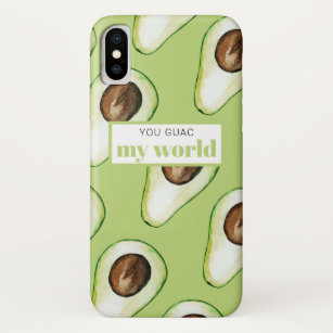 Modern Green Avocado Fun Quote Case-Mate iPhone Case