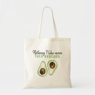 Modern Green Avocado Quote For Avocado Lover Gift Tote Bag