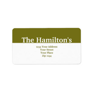 Modern Green Banner Label