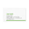 Modern Green Bold Border Business Card