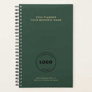 Modern Green Business Logo Promotional 2025 Planner