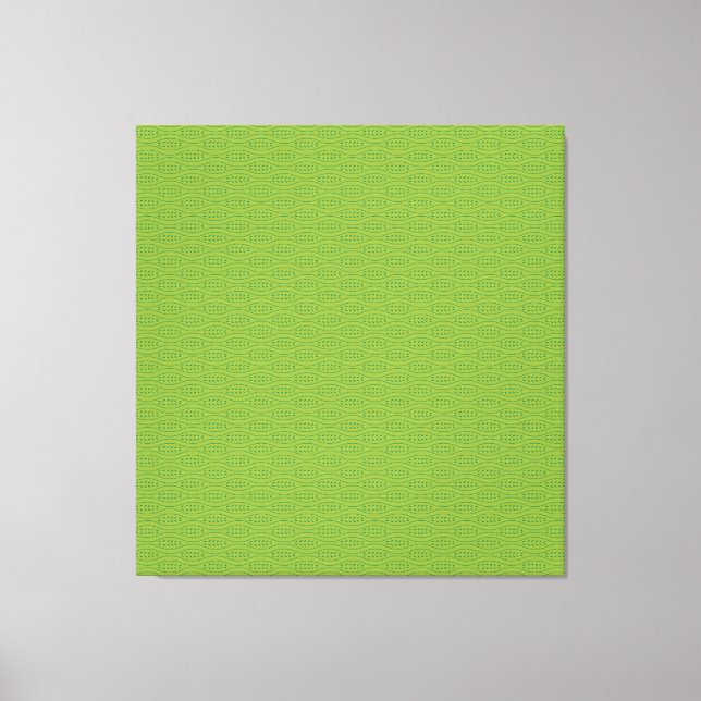 Modern Green Canvas Art Minimalist Bedroom (Front)
