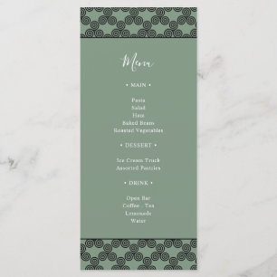 Modern Green Celtic Knot Irish Wedding Invitation