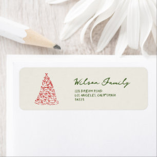 Modern Green Christmas Whimsical Return