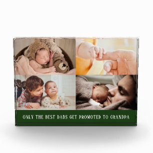 Modern Green Collage for Grandpa Photo Block