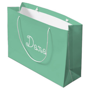 Modern Green Colour Baby Shower Gift Bag