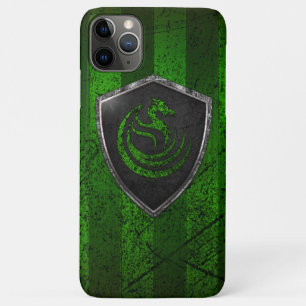 Modern Green Dragon Emblem Coat Of Arms iPhone 11 Pro Max Case