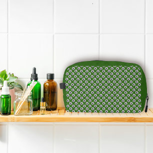 Modern Green European Football Pattern Dopp Kit
