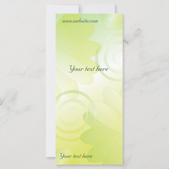 Modern green floral design (Front)