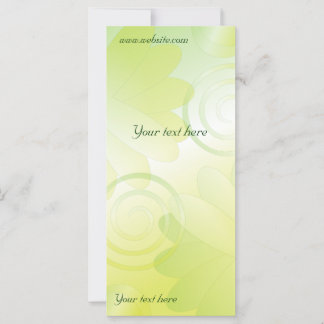 Modern green floral design