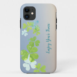 Modern green floral iPhon Case