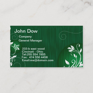 Modern Green floral VOL1 Business Card